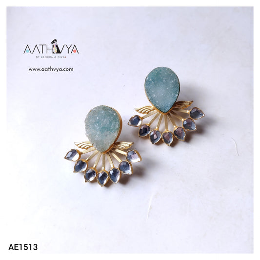 WINGED DRUZY EARRINGS - AE1513