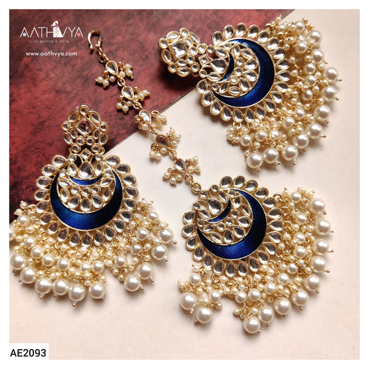 CHAND EARRING MAANGTIKA COMBO - AE2093