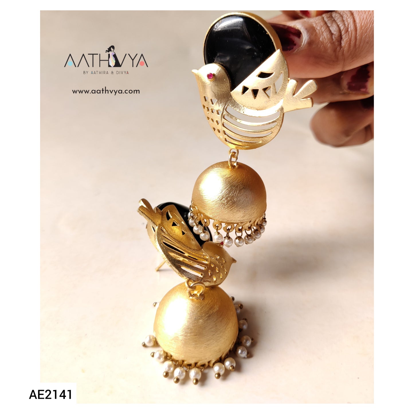 BIRD MATTE JHUMKA - AE2141